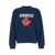 DSQUARED2 Blue Crewneck Sweatshirt With Screaming Maple In Cotton Man BLUE