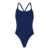 HUNZA G 'Bette' Blue One-Piece Swimsuit With Crisscross Straps In Stretch Fabric Woman BLUE