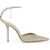 Jimmy Choo Saeda 100 Pumps PLATINUM ICE CRYSTAL