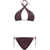 OSEREE Paillettes Crossed Swimsuit PLUM