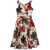 SAMANTHA SUNG Samantha Sung Floral Print Midi Dress WHITE