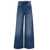 Isabel Marant 'Lemony' Light Blue Flared Jeans With Logo Patch In Cotton Denim Woman BLUE