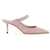 Jimmy Choo Lizard-Embossed Leather Bing 65 Mules ROSE