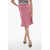 REMAIN Flared Ribbed Stretch Skirt Pink