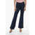 Michael Kors Dark-Washed Flared Denims With Button Detail Blue