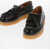 Chloe Leather Platform Loafers With Tassel Black