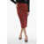 Dolce & Gabbana Animal Patterned Longuette With Back Split Red