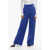 Vetements High-Waisted Pants With Front Pleats Blue