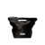 THE ATTICO The Attico "Via Dei Giardini 30" Tote Bag Black