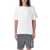 Thom Browne Thom Browne T-Shirt With 4 Bar Stripes WHITE