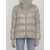Herno Down Jacket In Nylon And Eco-Fur Beige