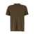Tom Ford Military Green Crewneck T-Shirt With Tf Embroidery In Lyocell And Cotton Blend Man GREEN