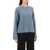 BY MALENE BIRGER Ribbed Knit Pullover Sweater COOL WATER