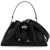 Jimmy Choo 'Bon Bon Bucket Shoulder Bag East/West BLACK ANTIQUE SILVER