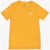 Nike Air Jordan Solid Color Crew-Neck T-Shirt With Embroidered Lo Yellow