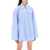 ROTATE Birger Christensen 'Oversized Shirt With Maxi BLUE LOGO STRIPE + SERENITY COMB.