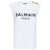 Balmain Balmain Logo Orgnanic Cotton Top WHITE