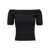 Alexander McQueen Alexander McQueen Off-Shoulder Top Black