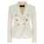 Balmain Balmain Double-Breasted Denim Blazer WHITE