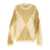 Ganni Ganni Logo Embroidery Diamond Sweater YELLOW