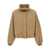 Brunello Cucinelli Brunello Cucinelli Leather Strap Down Jacket Beige