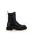 Brunello Cucinelli Black Slip-On Boots With Lug Sole And Monile In Leather Woman Black