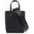 Jimmy Choo Smooth Leather Lenny N/S Tote Bag. BLACK GUNMETAL