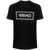 Versace Versace Cotton T-Shirt With Front Printed Logo Black