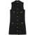 Versace Versace Sleeveless Short Dress In Virgin Wool And Cashmere Black