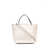 Valentino Garavani Valentino Garavani Rockstud Small Leather Tote Bag WHITE