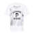 Alexander McQueen Alexander McQueen Cotton T-Shirt With Front Graphic Print Black