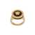 Versace Versace Medusa Ring In Metal With Head And Greek Motif NERO E ORO