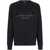 Balmain Balmain Cotton Crew Neck Sweatshirt With Printed Logo On The Chest Black