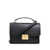 Golden Goose Golden Goose Venetian Calf Leather Tote Bag With Clasp Closure Black