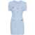 Self-Portrait Self-Portrait Short Dress In Viscose Blend With Patch Pockets BLUE