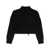 MM6 Maison Margiela Mm6 Maison Margiela Virgin Wool And Acrylic Cut-Out Distressed Effect Sweater. Black