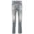 DSQUARED2 DSQUARED2 Slim Fit Faded Stretch Cotton Jeans GREY