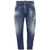 DSQUARED2 DSQUARED2 Iconic Faded Stretch Cotton Jeans BLUE