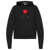 DSQUARED2 DSQUARED2 Cotton Sweatshirt With Front Heart Patch Black