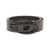 Diesel Diesel Calf Leather Belt With Cut-Out Metal Buckle Black