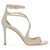 Jimmy Choo Sandali Azia 95 Glitterati PLATINUM ICE