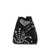 Prada Prada Logo-Appliqué Studded Bucket Bag Black
