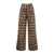 Max Mara Max Mara Cotton Geometric Stapa Pants WHITE, BROWN