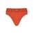 Versace Orange Speedo With Greca Detail In Tech Fabric Man RED