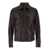 Dolce & Gabbana Brown Jacket With Zip Closure In Crushed-Look Leather Man BROWN