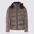 Moorer Moorer Dark Grey Wool Down Jacket BROWN