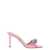 MACH & MACH 'Double Bow Round Toe Barbie Satin' mules Pink