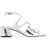 Jimmy Choo "Metallic Leather Azilia 45 SILVER