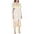 ZIMMERMANN "Waverly Embroidered Linen Dress" CREAM/GOLD