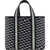 PIERRE HARDY Mini Archi Handbag BLACK-WHITE-BLACK